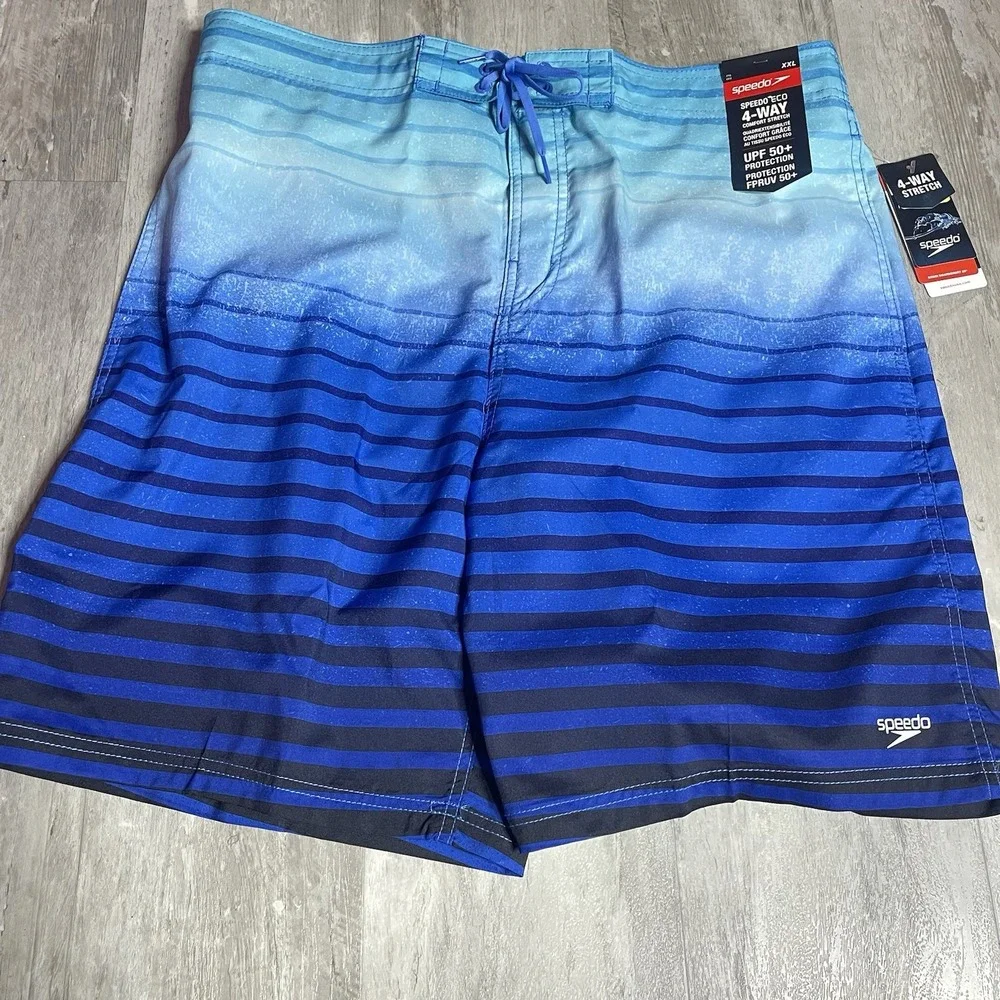 Speedo Swim trunks Size XXL‎ 4-Way Comfort Stretch UPF 50+ Z-355